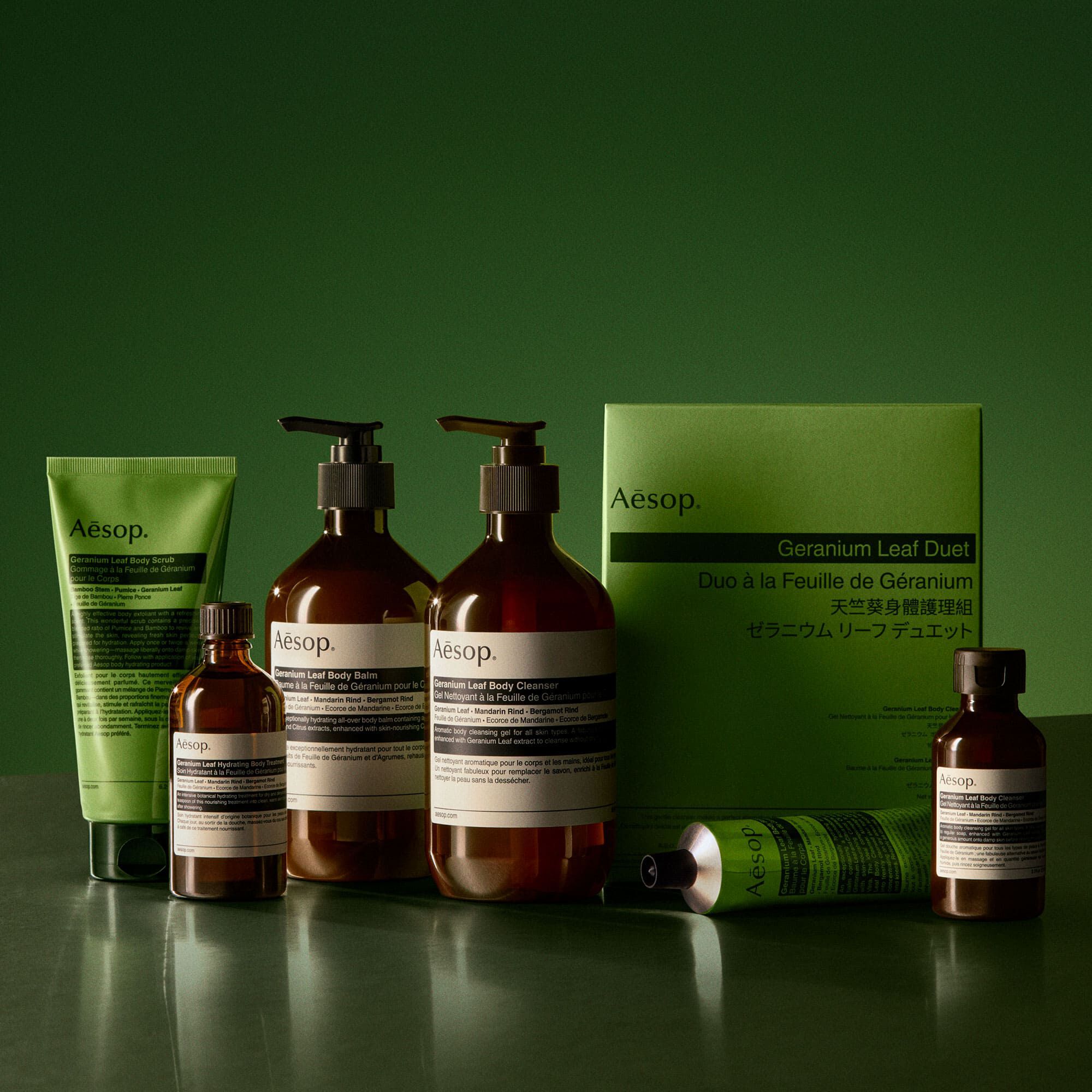 Gel Nettoyant a la Feuille de Geranium pour le Corps
